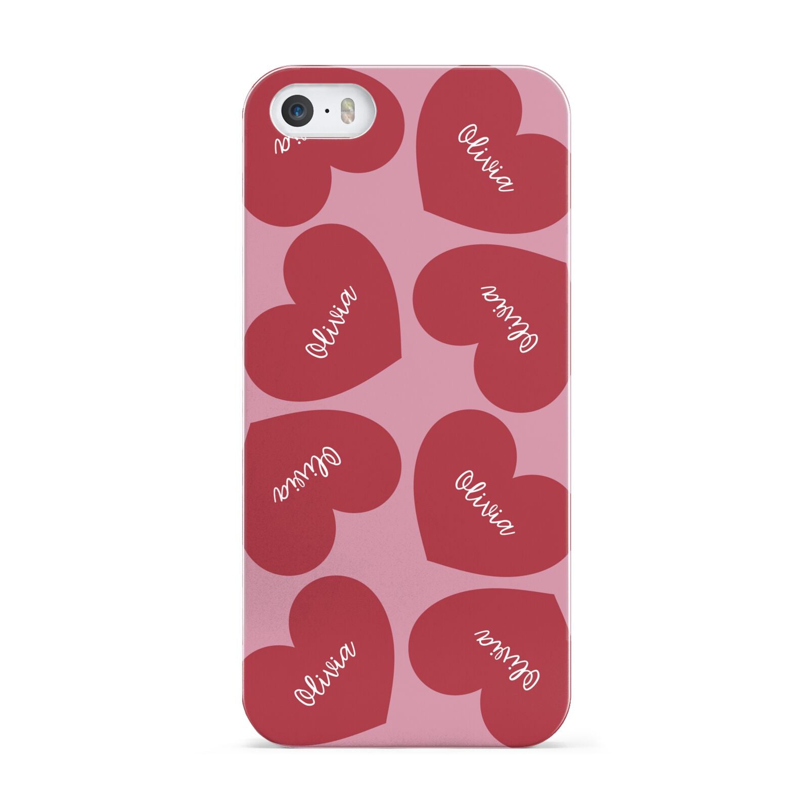 Personalised Valentine Heart Apple iPhone 5 Case