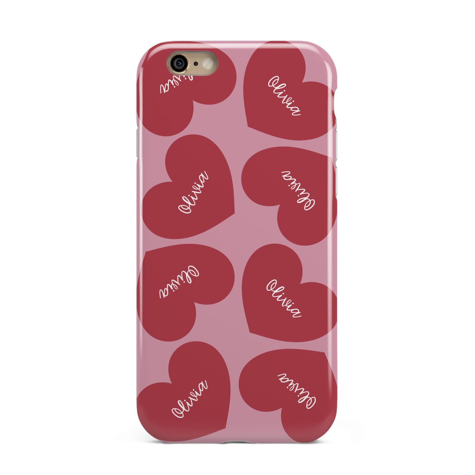 Personalised Valentine Heart Apple iPhone 6 3D Tough Case