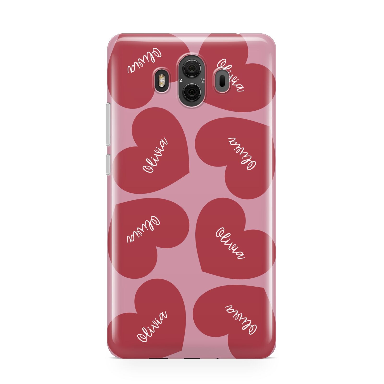 Personalised Valentine Heart Huawei Mate 10 Protective Phone Case