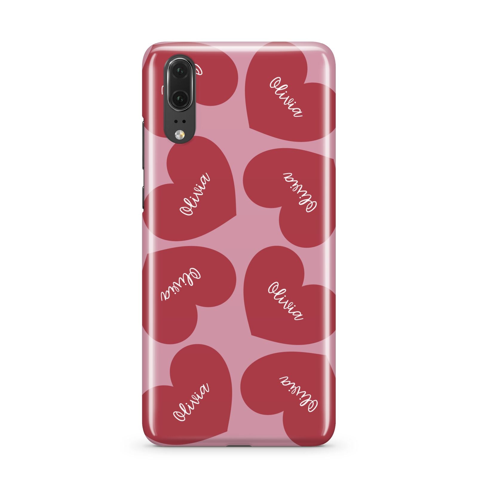 Personalised Valentine Heart Huawei P20 Phone Case