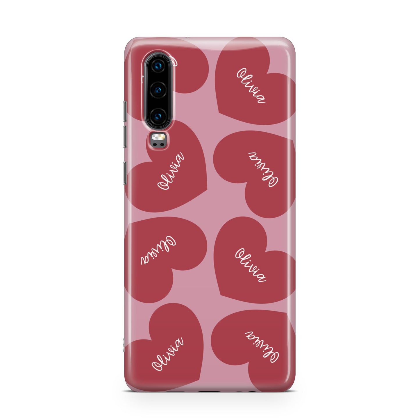 Personalised Valentine Heart Huawei P30 Phone Case