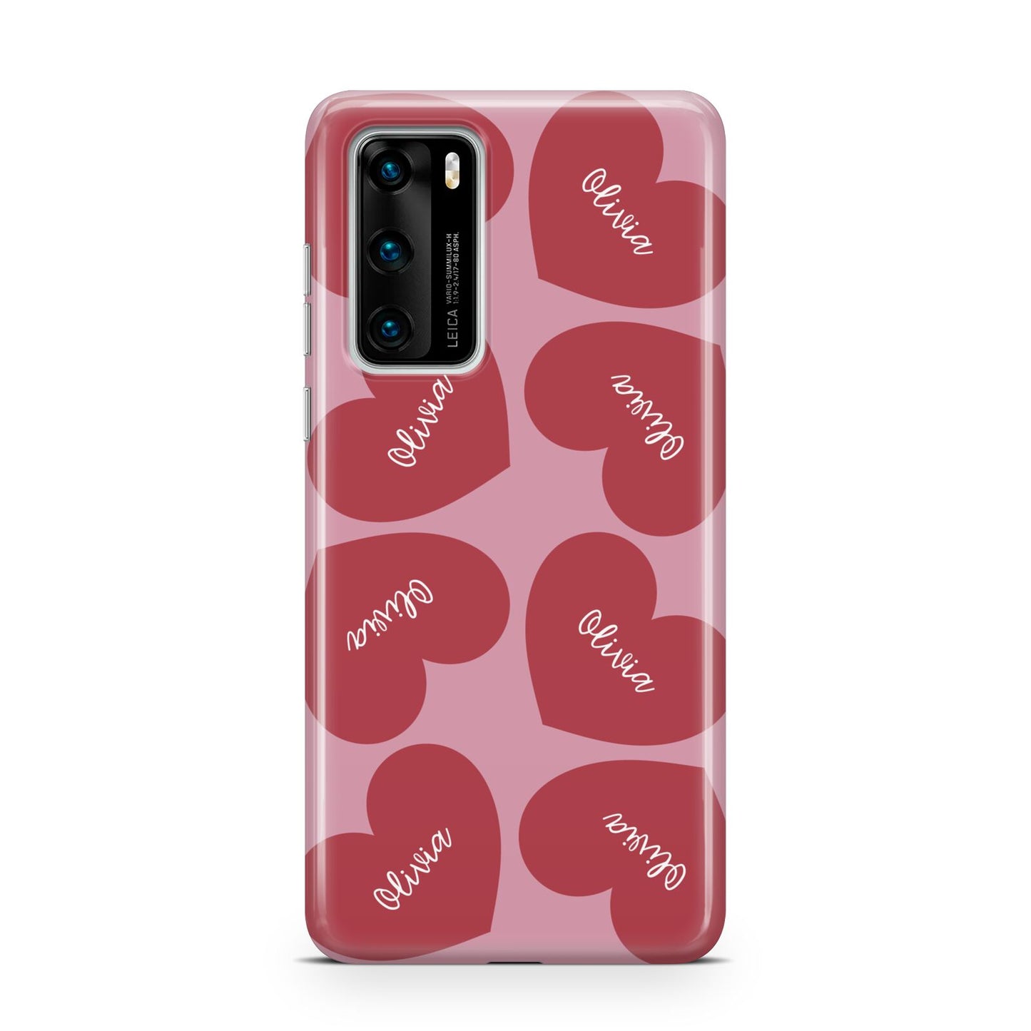 Personalised Valentine Heart Huawei P40 Phone Case