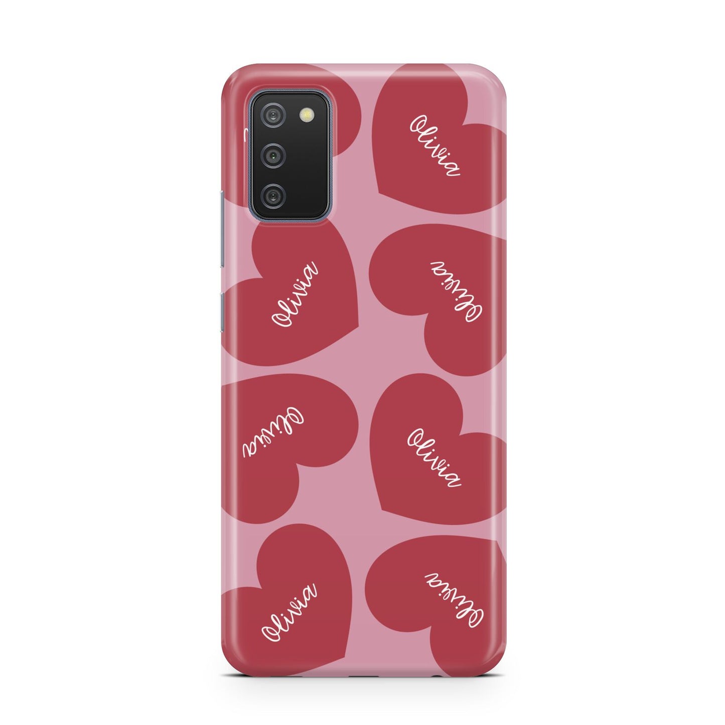 Personalised Valentine Heart Samsung A02s Case