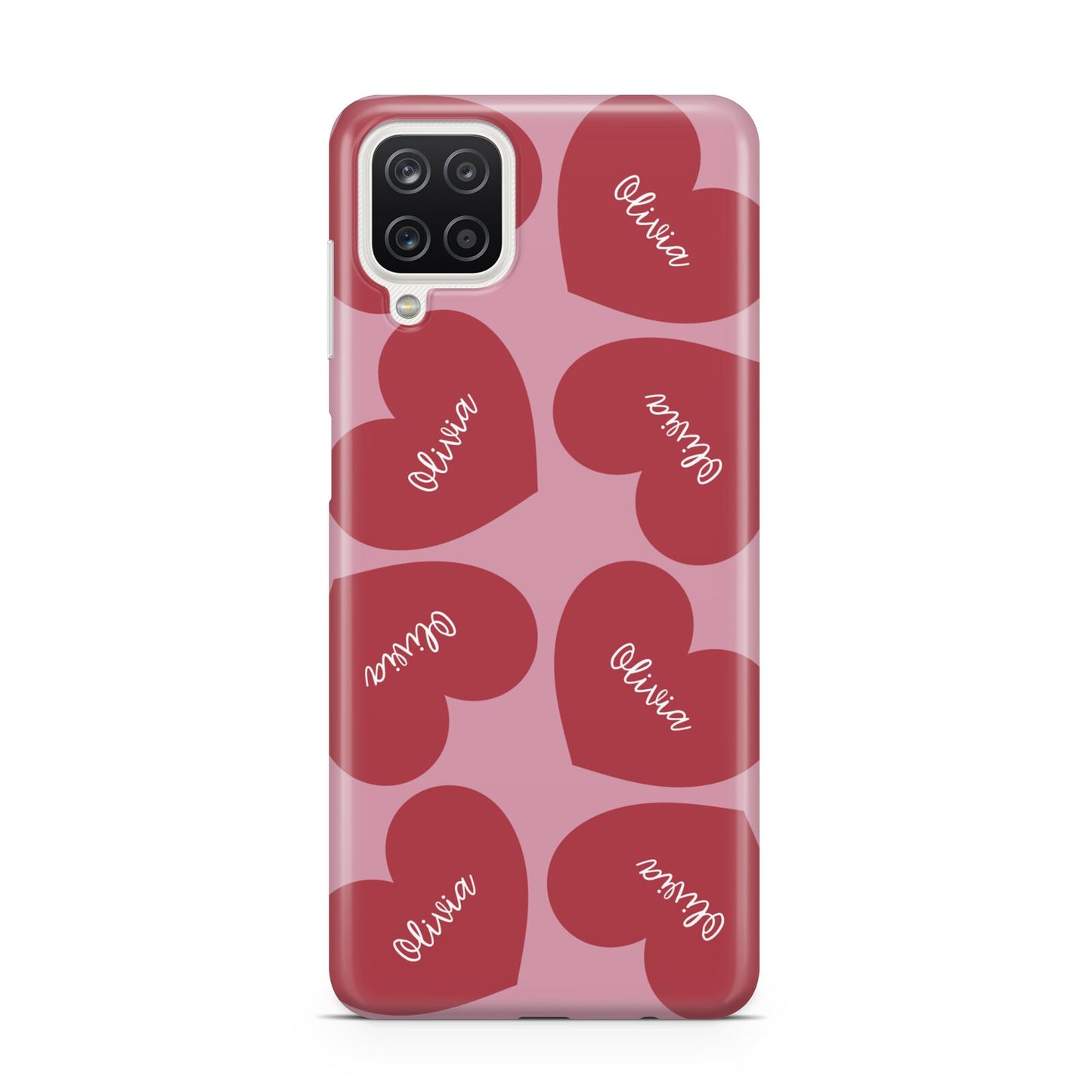 Personalised Valentine Heart Samsung A12 Case