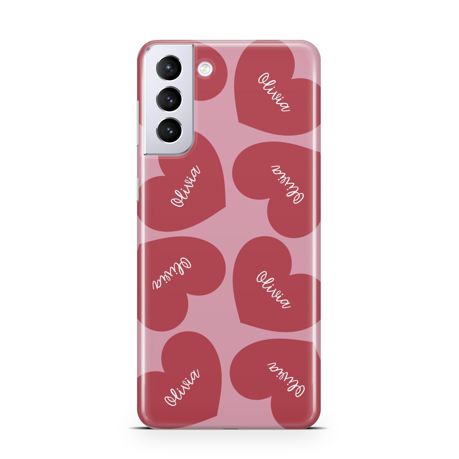 Personalised Valentine Heart Samsung S21 Plus Case