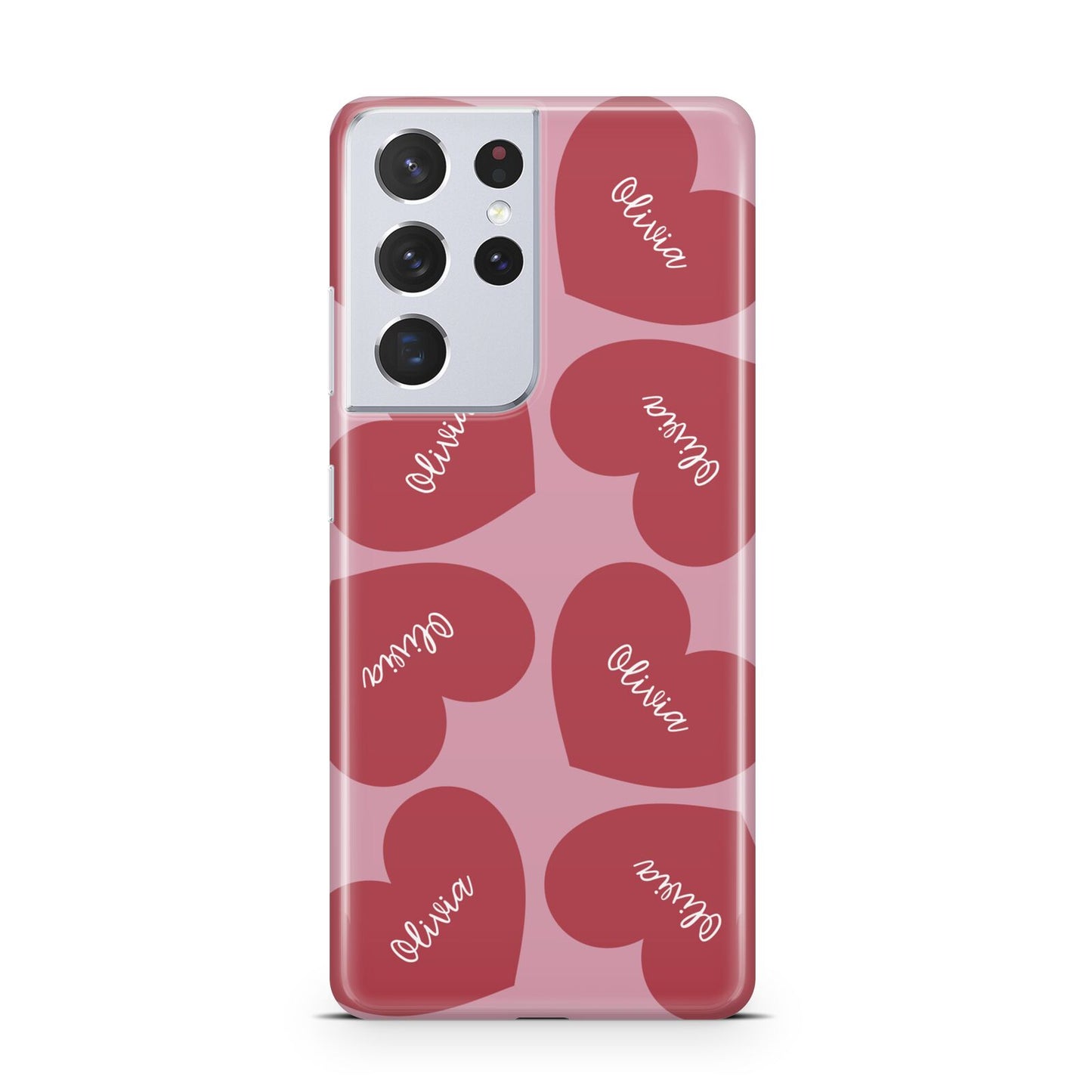 Personalised Valentine Heart Samsung S21 Ultra Case