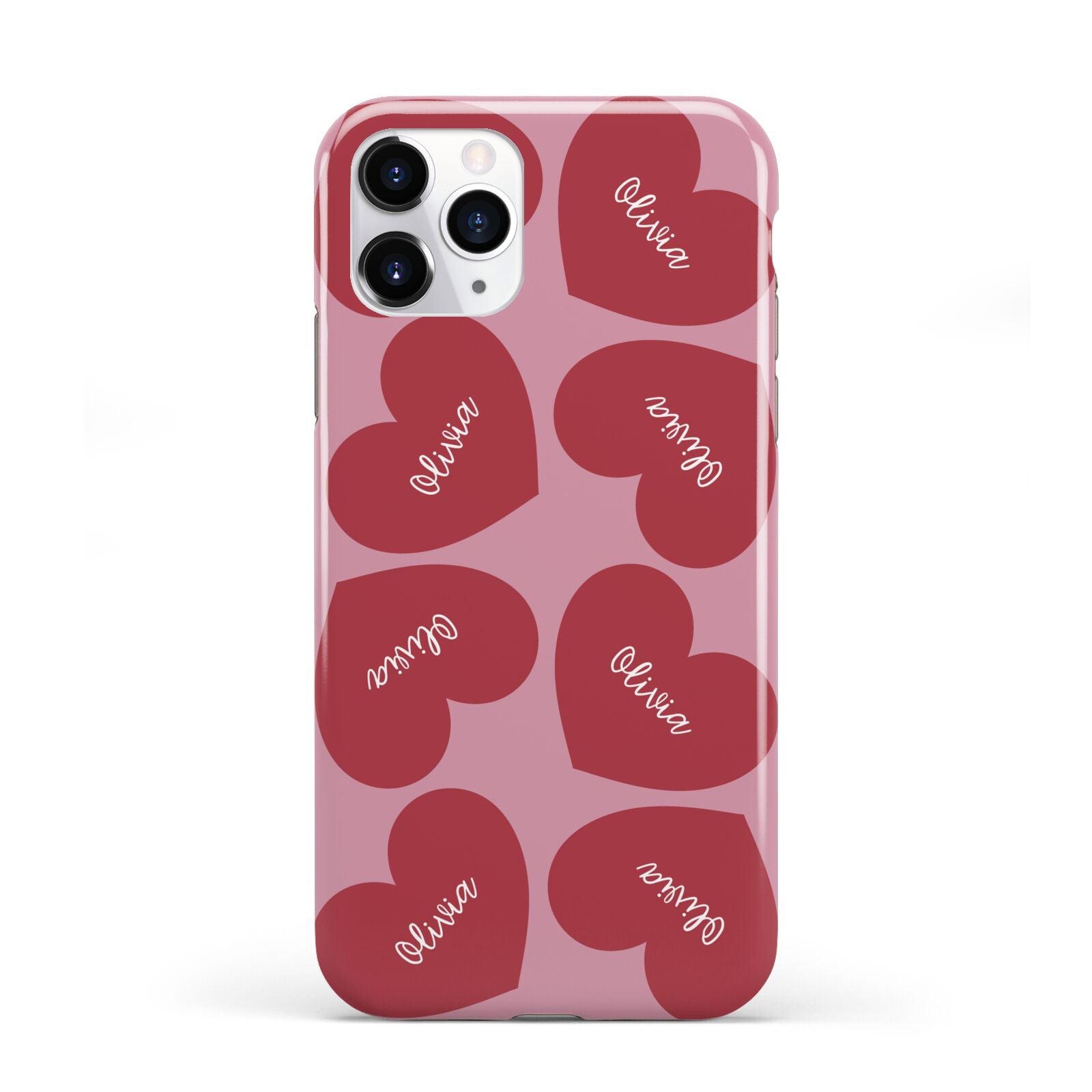 Personalised Valentine Heart iPhone 11 Pro 3D Tough Case