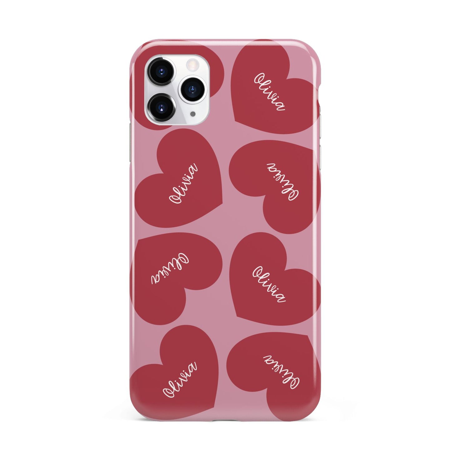 Personalised Valentine Heart iPhone 11 Pro Max 3D Tough Case