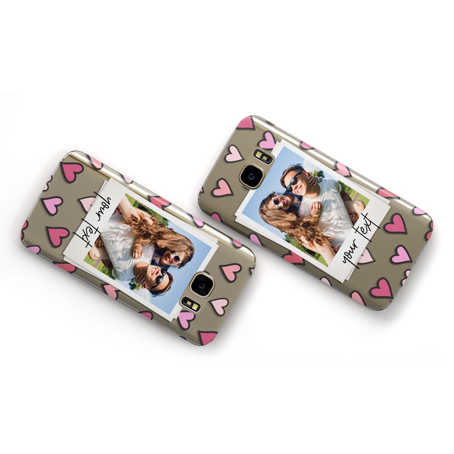 Personalised Valentine s Day Photo Samsung Galaxy Case Flat Overview