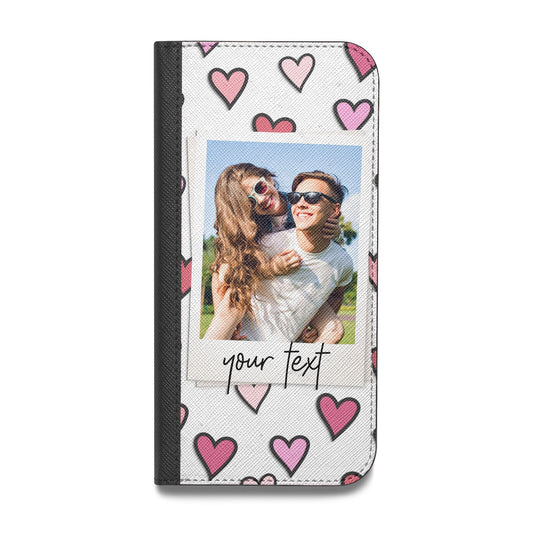 Personalised Valentine s Day Photo Vegan Leather Flip iPhone Case