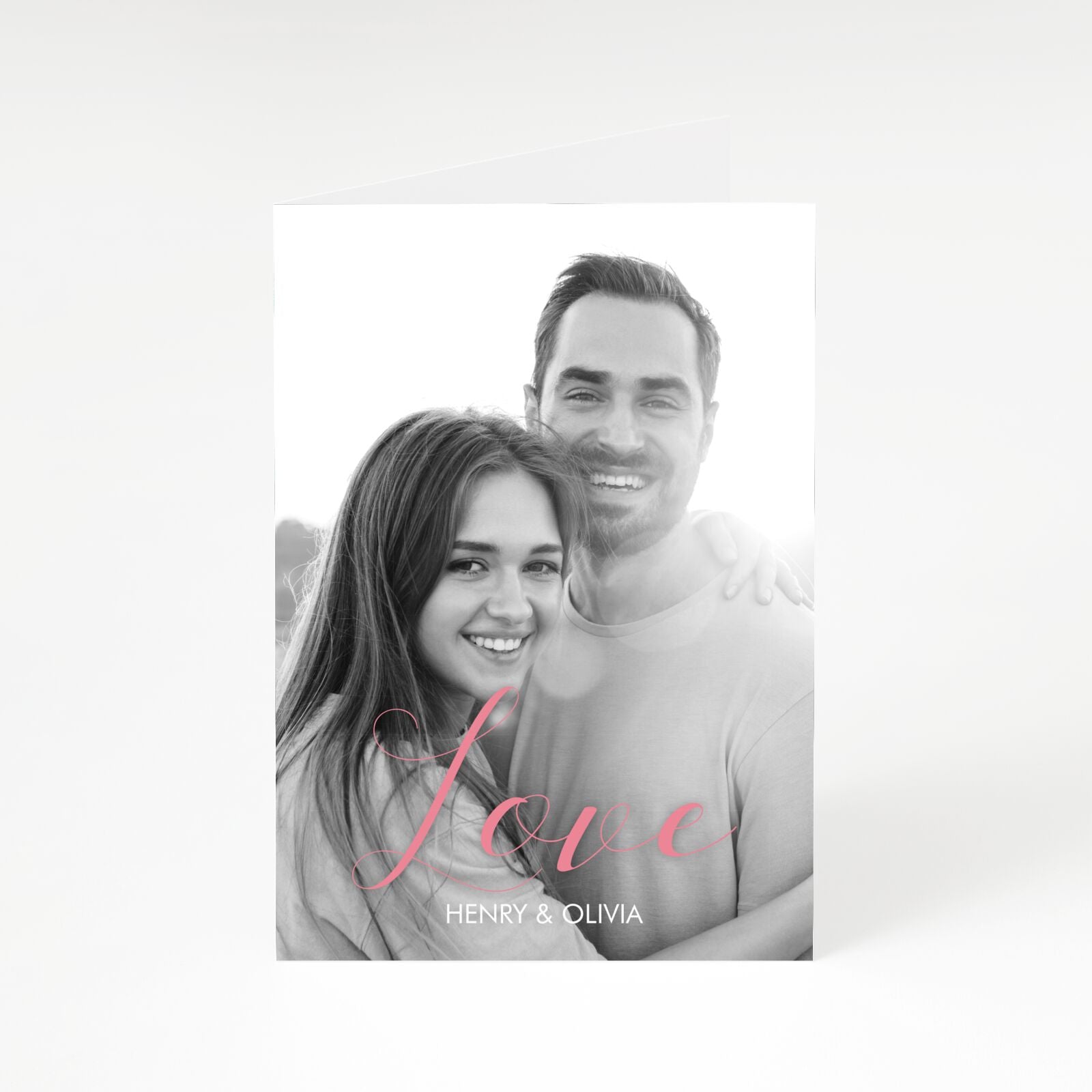 Personalised Valentines Day Photo A5 Greetings Card