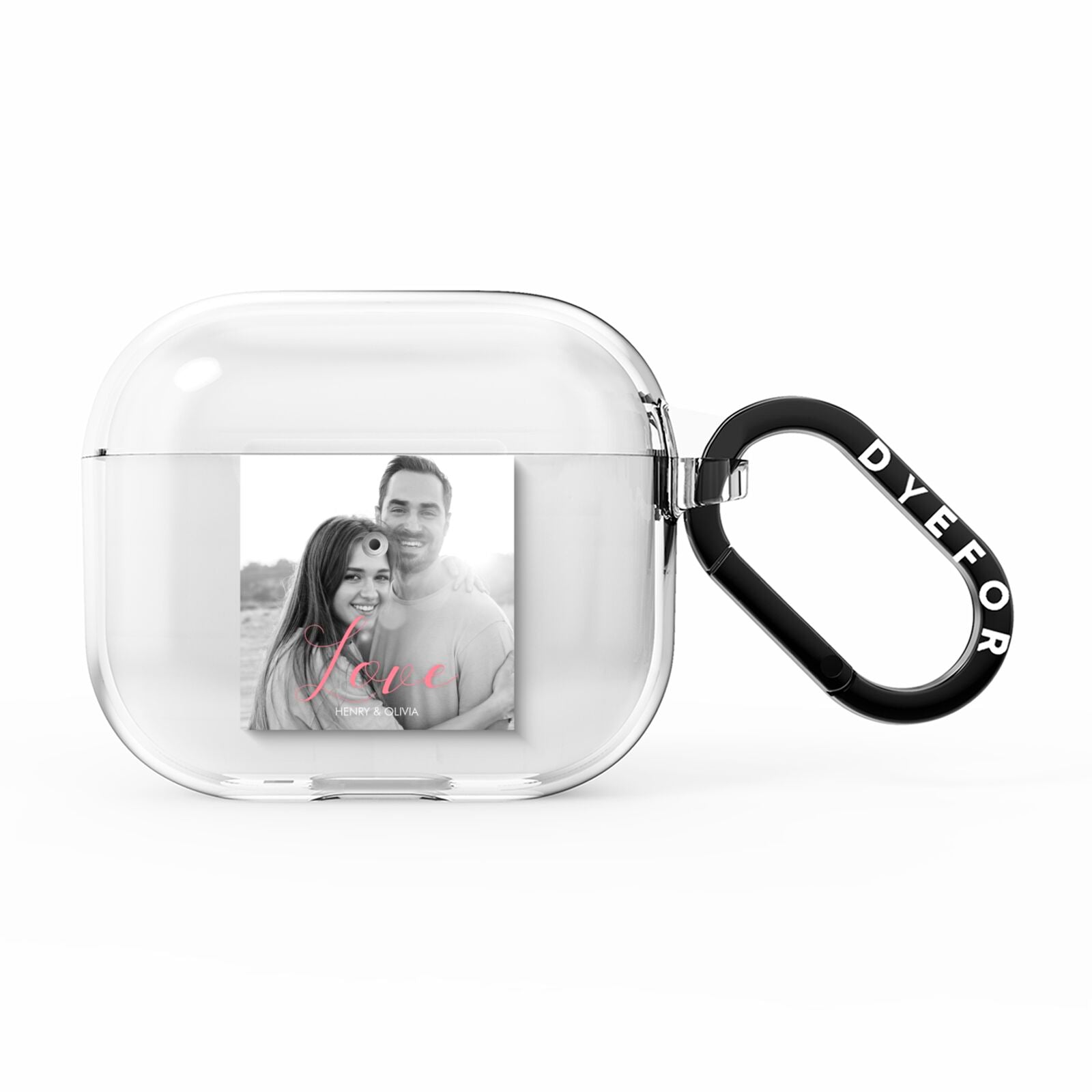 Personalised Valentines Day Photo AirPods Clear Case 3rd Gen