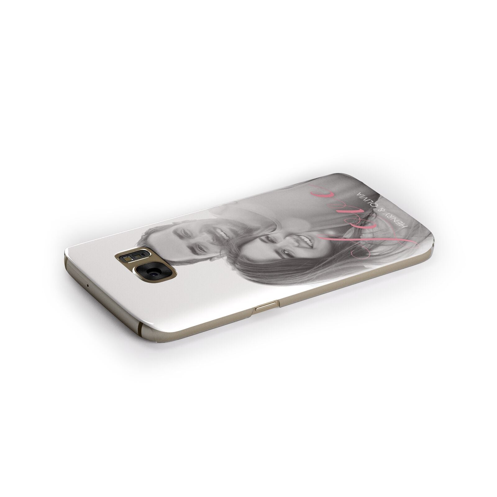 Personalised Valentines Day Photo Samsung Galaxy Case Side Close Up