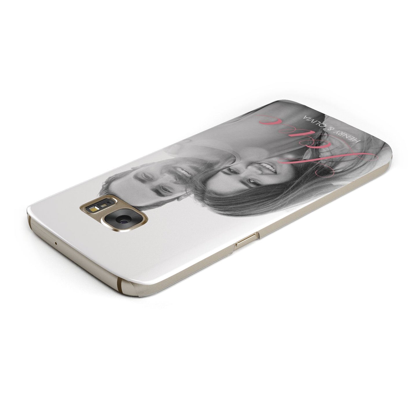 Personalised Valentines Day Photo Samsung Galaxy Case Top Cutout