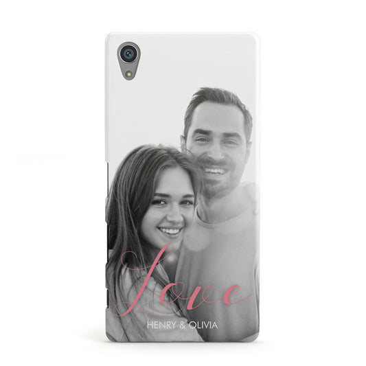 Personalised Valentines Day Photo Sony Xperia Case