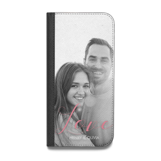 Personalised Valentines Day Photo Vegan Leather Flip Samsung Case