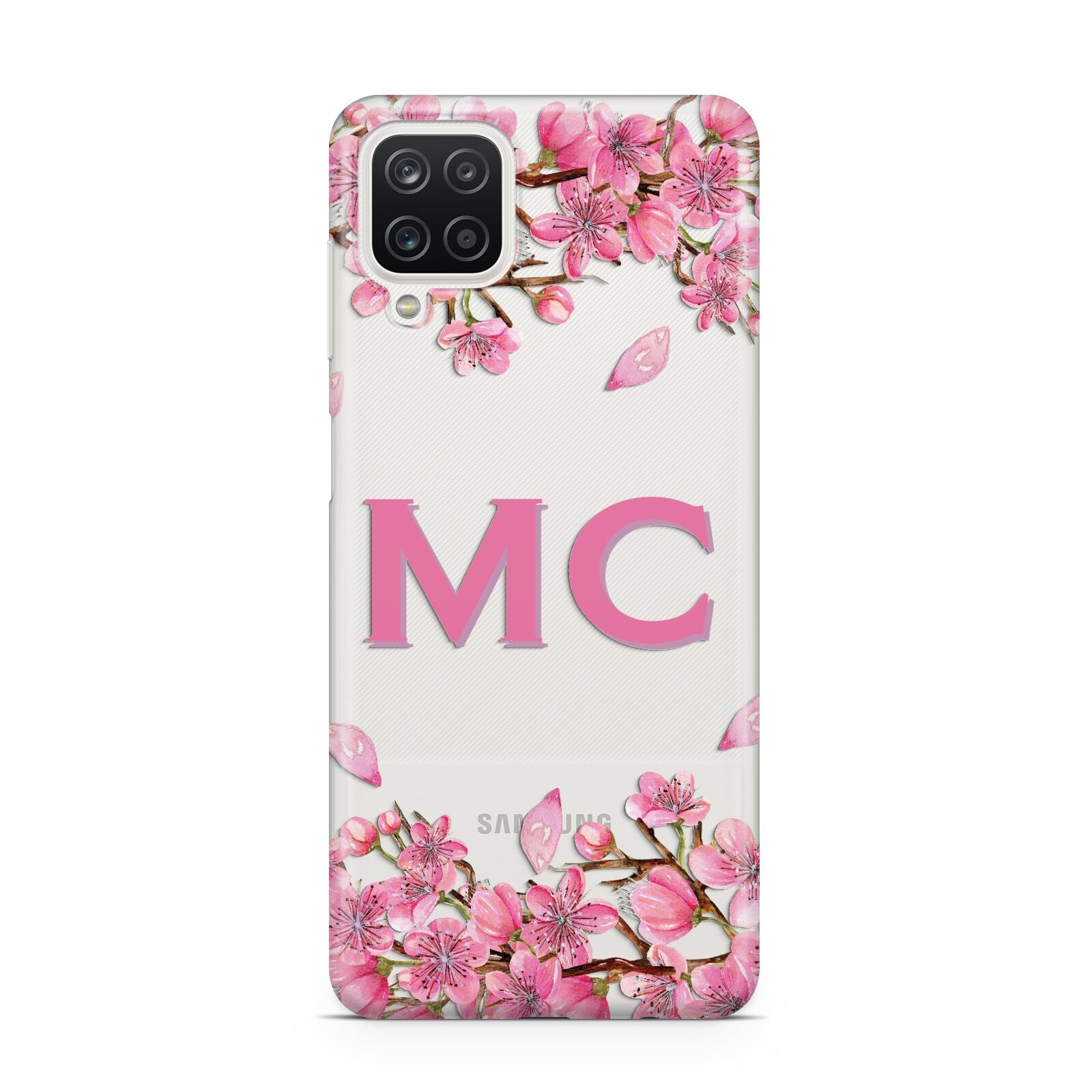 Personalised Vibrant Cherry Blossom Pink Samsung A12 Case