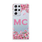 Personalised Vibrant Cherry Blossom Pink Samsung S21 Ultra Case