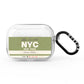 Personalised Vintage Baggage Tag AirPods Pro Clear Case