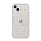 Personalised Vintage Daisy iPhone 14 Plus Glitter Tough Case Starlight