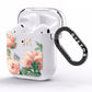 Personalised Vintage Flowers AirPods Clear Case Side Image