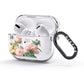 Personalised Vintage Flowers AirPods Glitter Case 3rd Gen Side Image