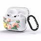 Personalised Vintage Flowers AirPods Pro Clear Case Side Image