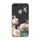 Personalised Vintage Flowers Apple iPhone 4s Case