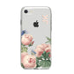 Personalised Vintage Flowers iPhone 8 Bumper Case on Silver iPhone