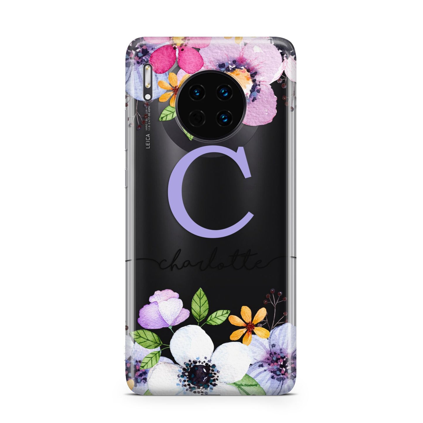 Personalised Violet Flowers Huawei Mate 30