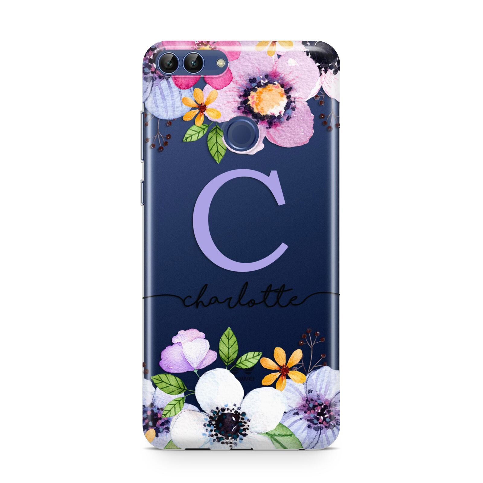 Personalised Violet Flowers Huawei P Smart Case