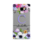 Personalised Violet Flowers Samsung Galaxy A5 Case