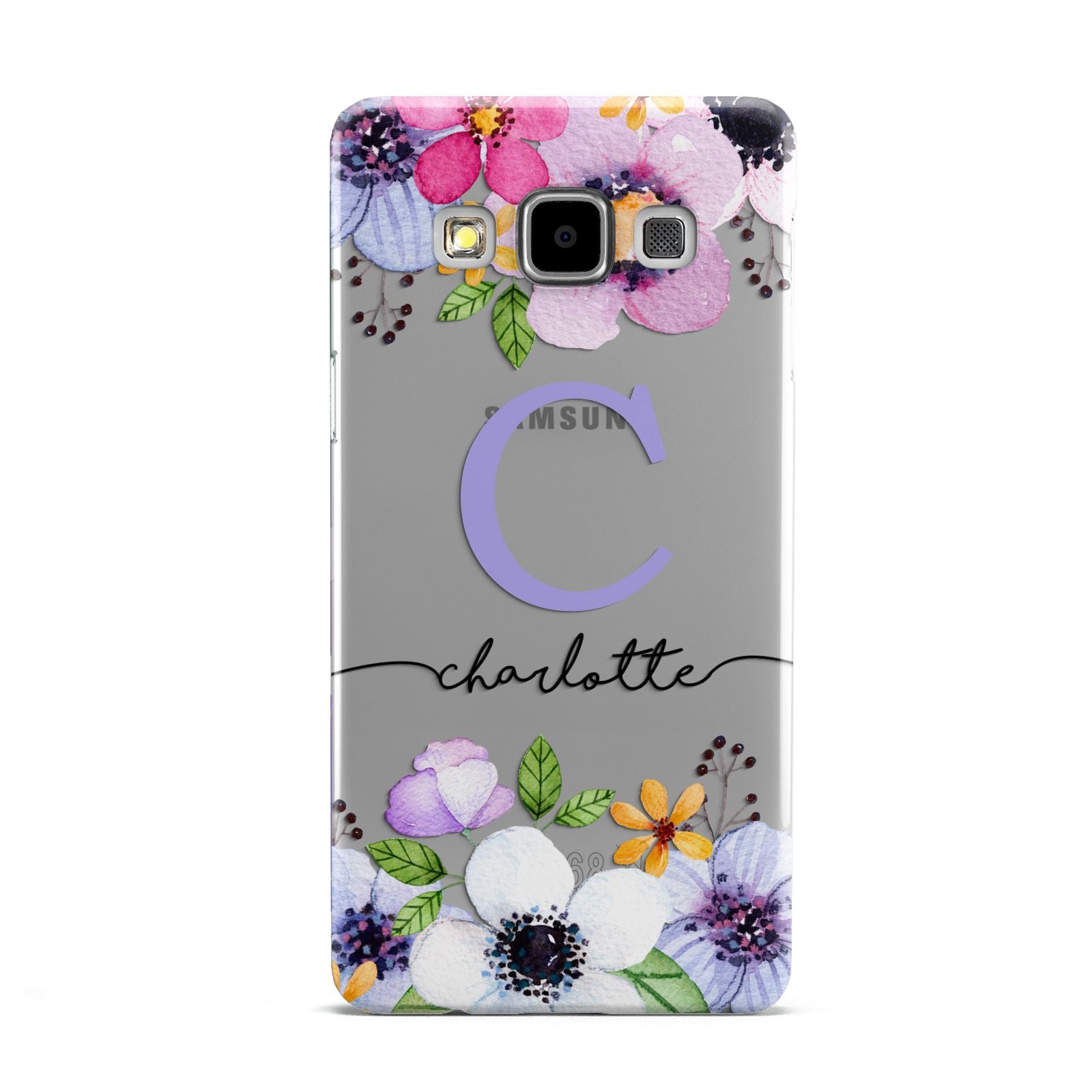 Personalised Violet Flowers Samsung Galaxy A5 Case