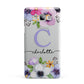 Personalised Violet Flowers Samsung Galaxy A7 2015 Case