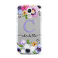Personalised Violet Flowers Samsung Galaxy S4 Mini Case