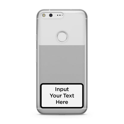 Personalised Warning Label Google Pixel Case