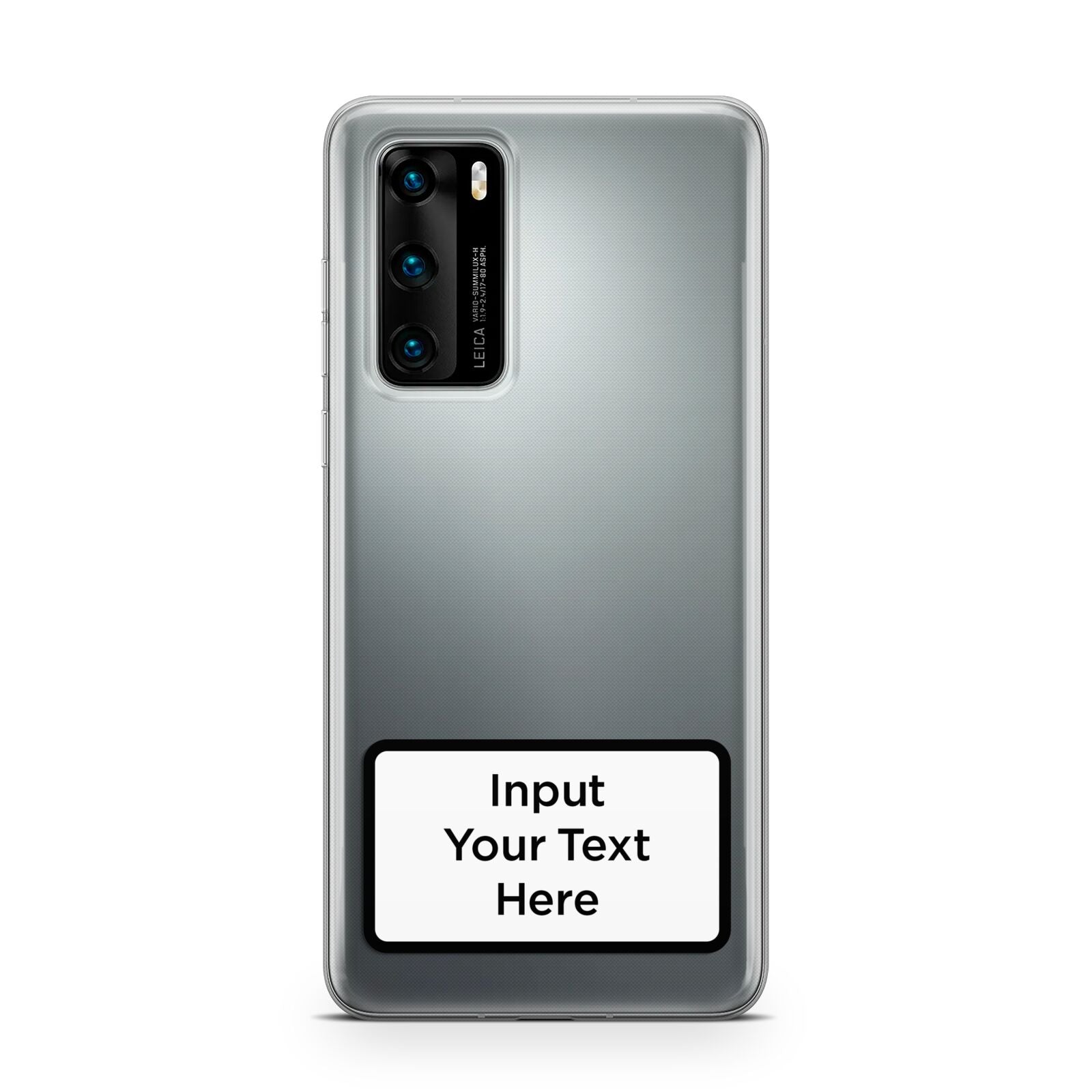 Personalised Warning Label Huawei P40 Phone Case