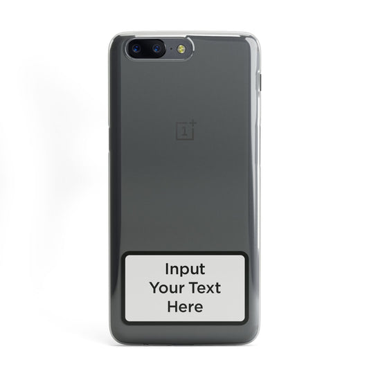 Personalised Warning Label OnePlus Case