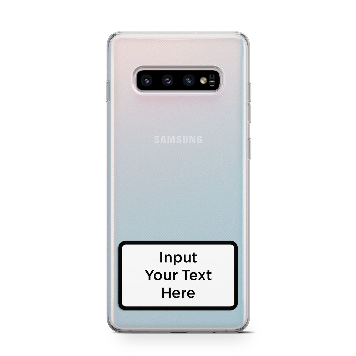 Personalised Warning Label Protective Samsung Galaxy Case