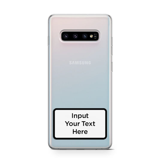 Personalised Warning Label Protective Samsung Galaxy Case