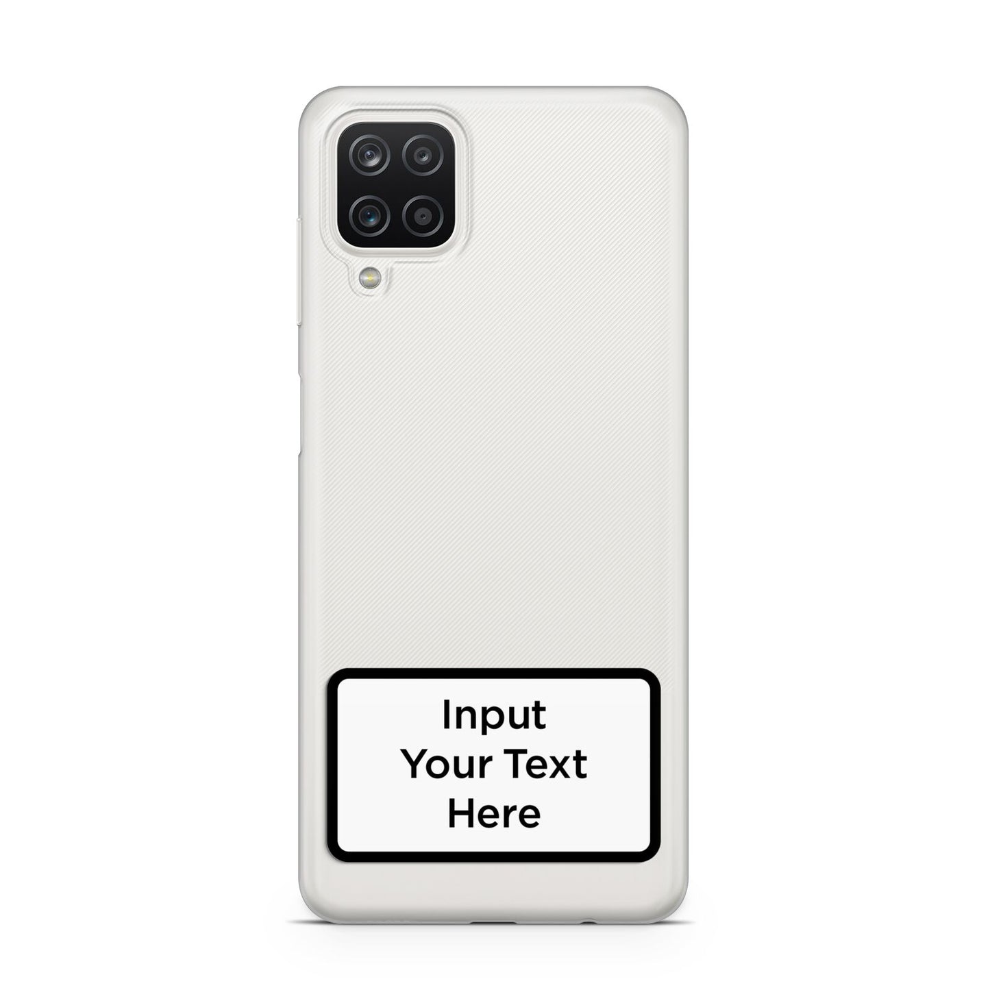 Personalised Warning Label Samsung A12 Case