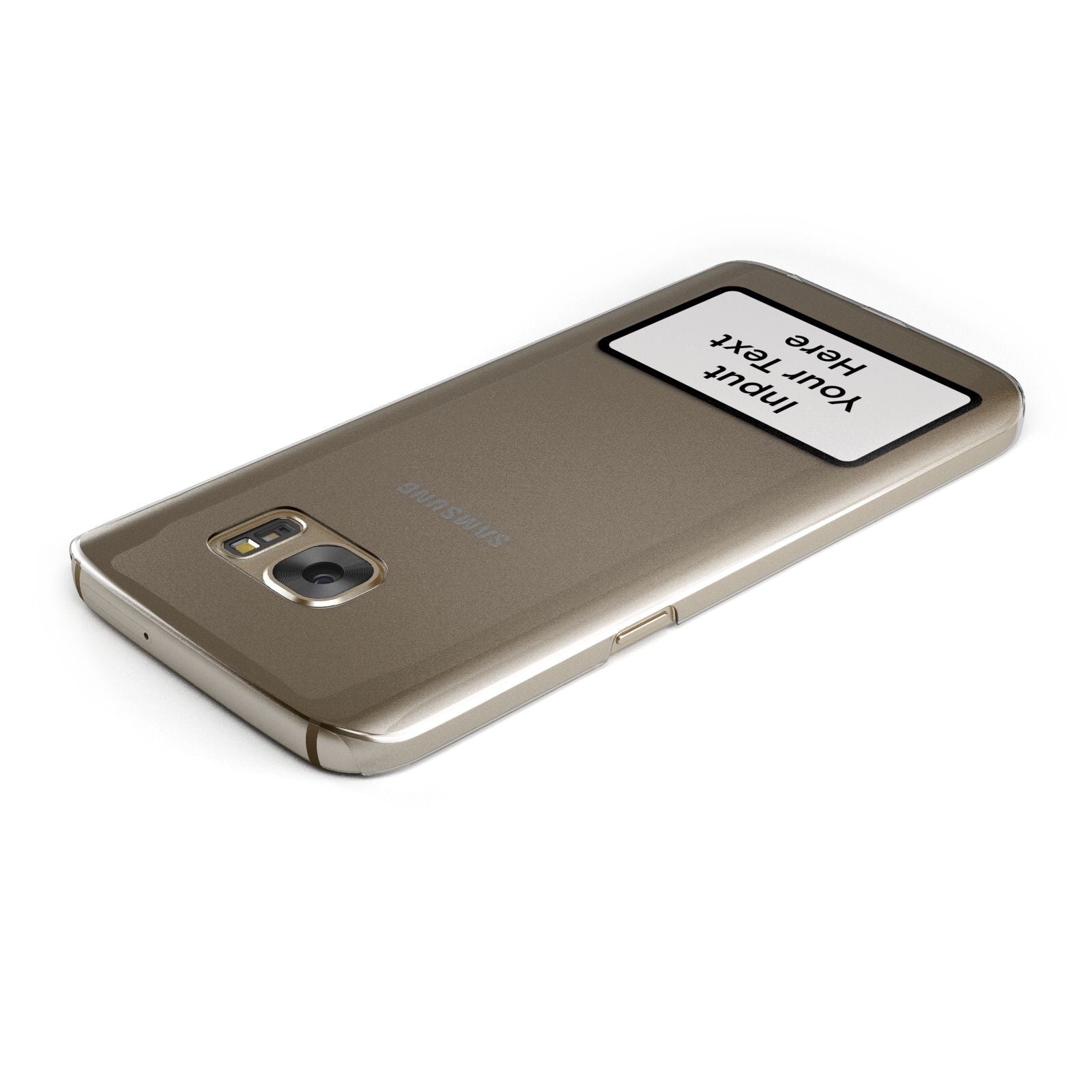 Personalised Warning Label Samsung Galaxy Case Top Cutout