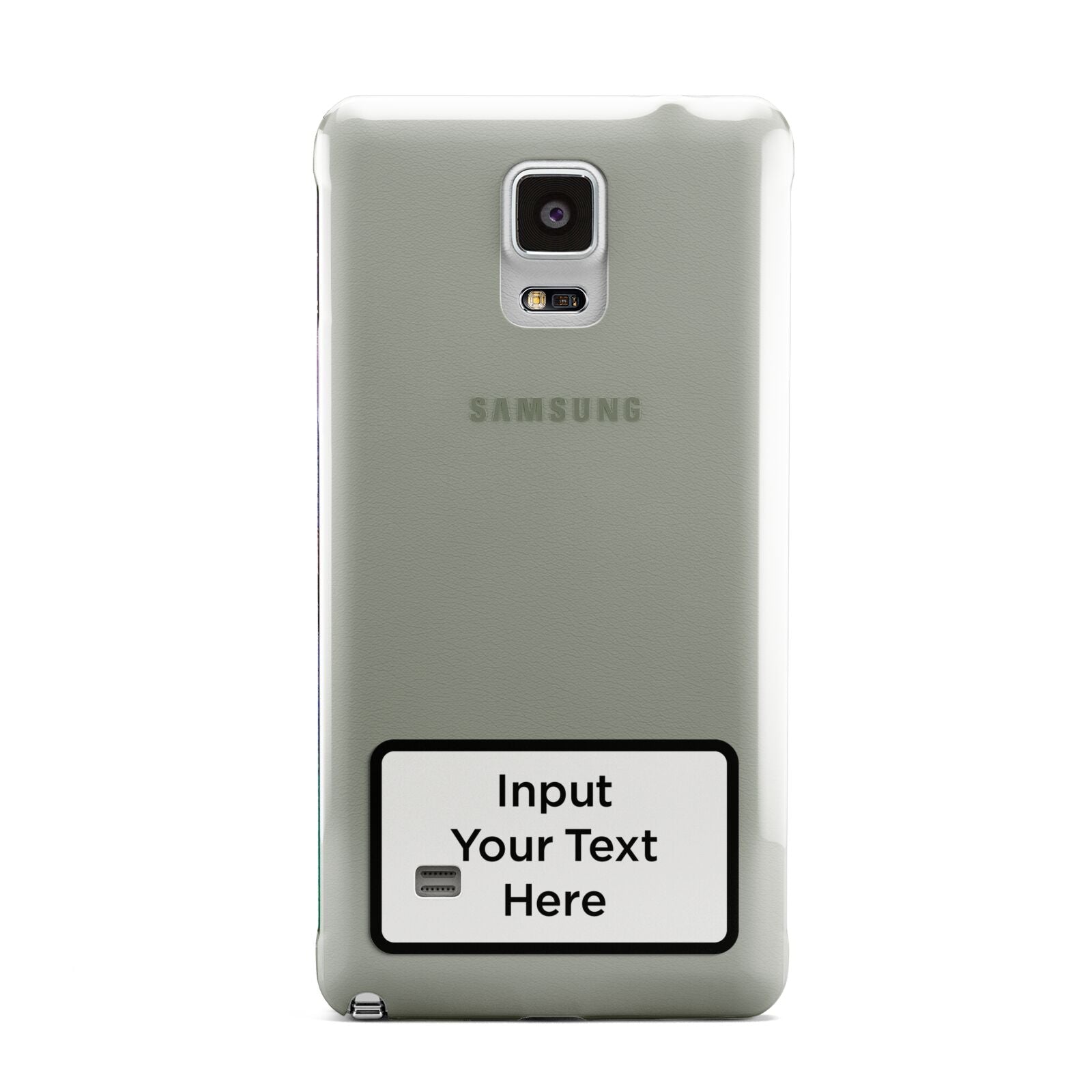 Personalised Warning Label Samsung Galaxy Note 4 Case