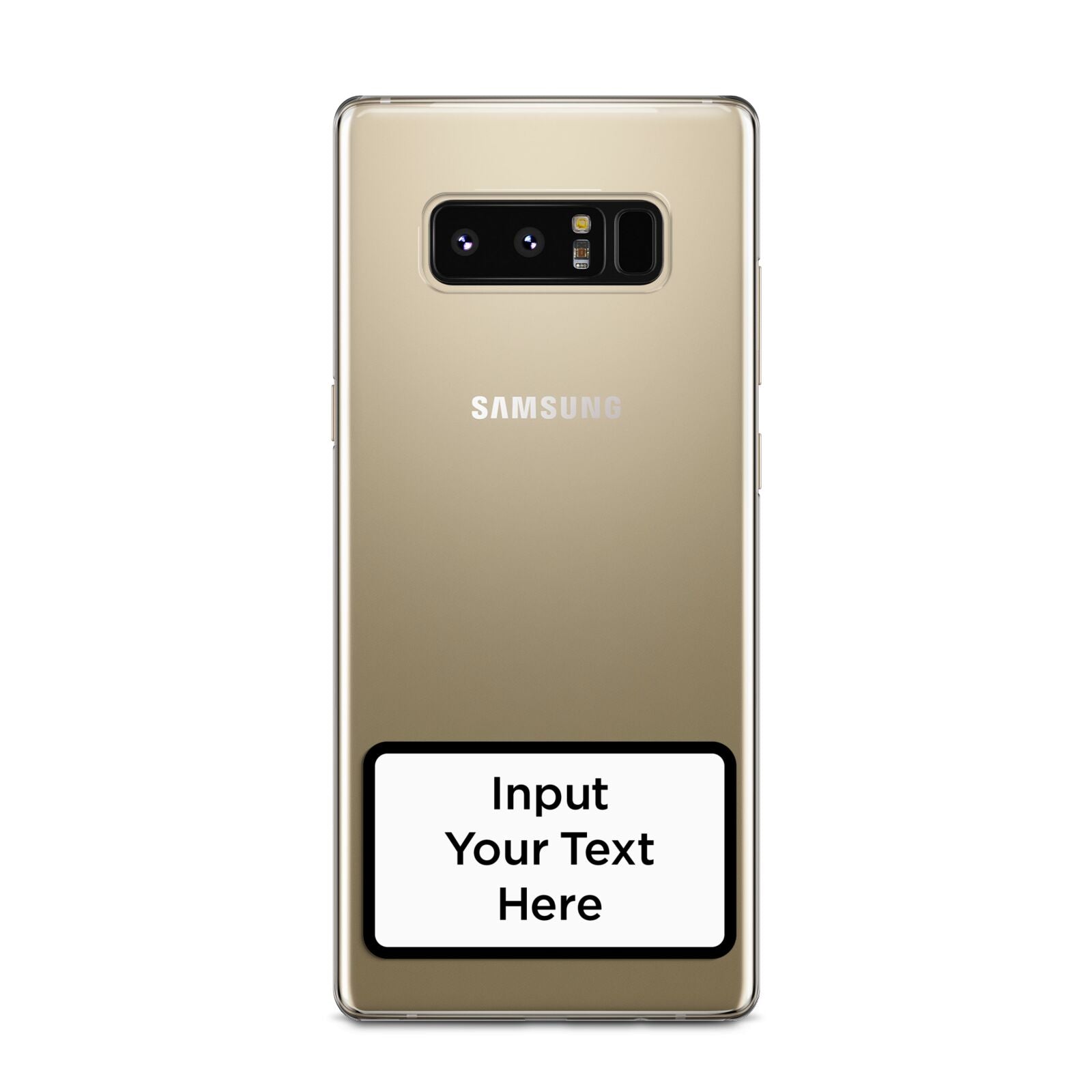 Personalised Warning Label Samsung Galaxy Note 8 Case