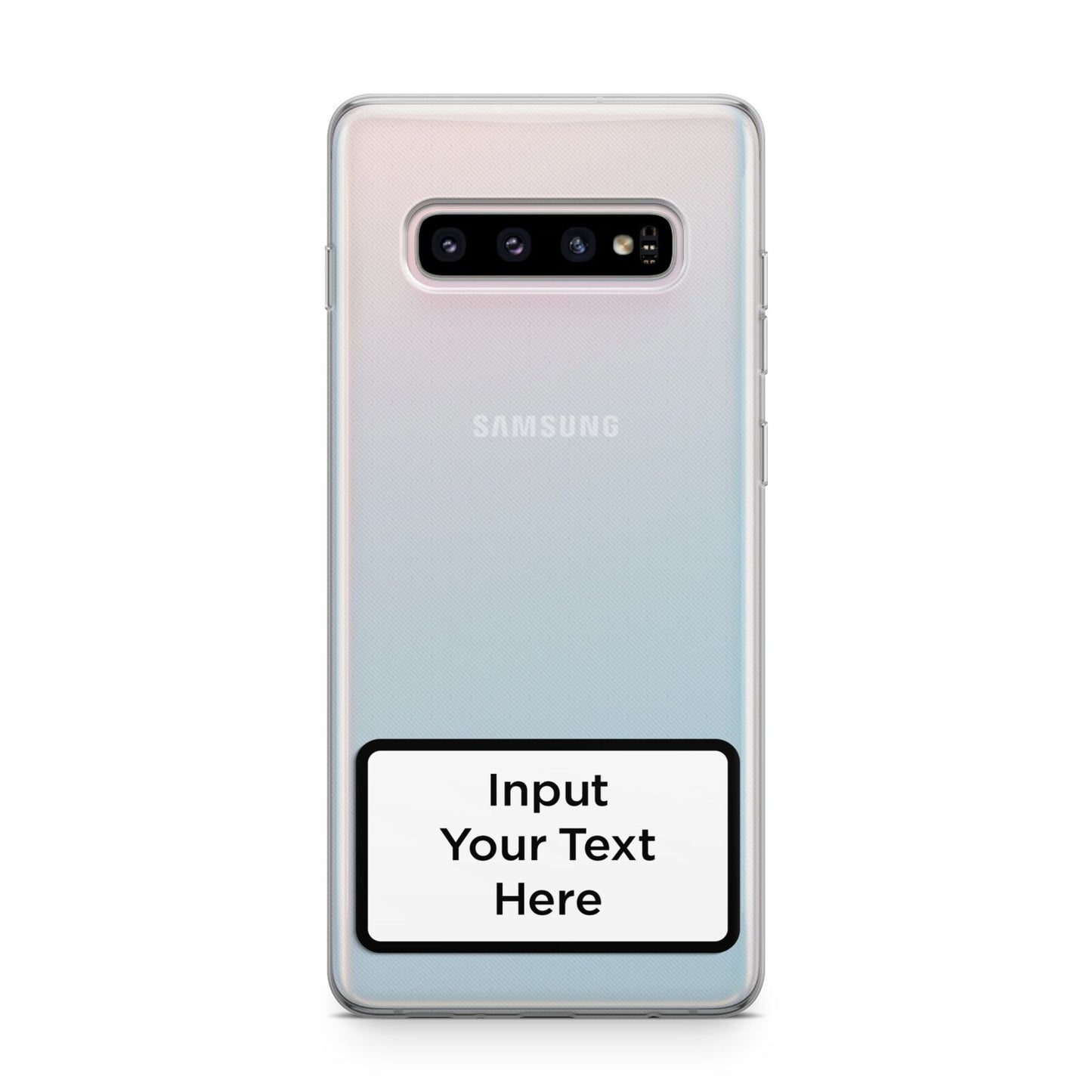 Personalised Warning Label Samsung Galaxy S10 Plus Case