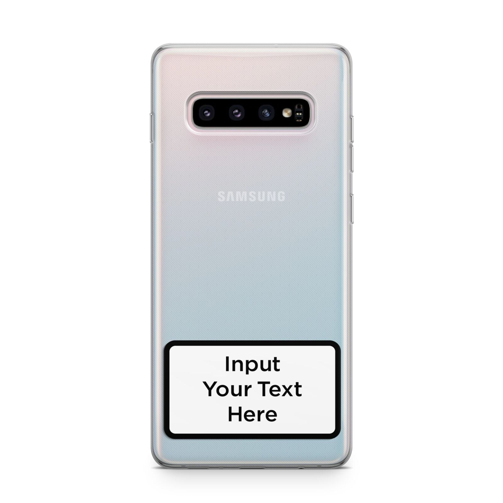 Personalised Warning Label Samsung Galaxy S10 Plus Case