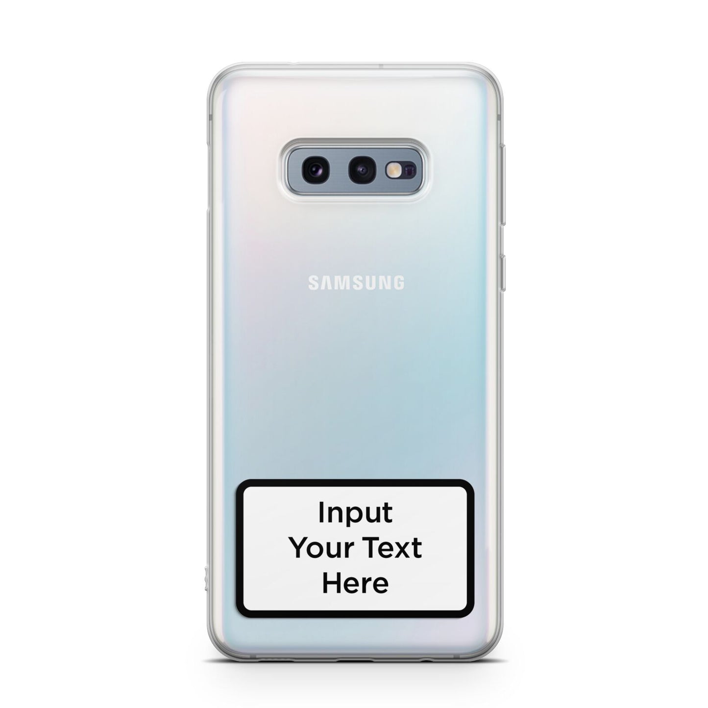 Personalised Warning Label Samsung Galaxy S10E Case