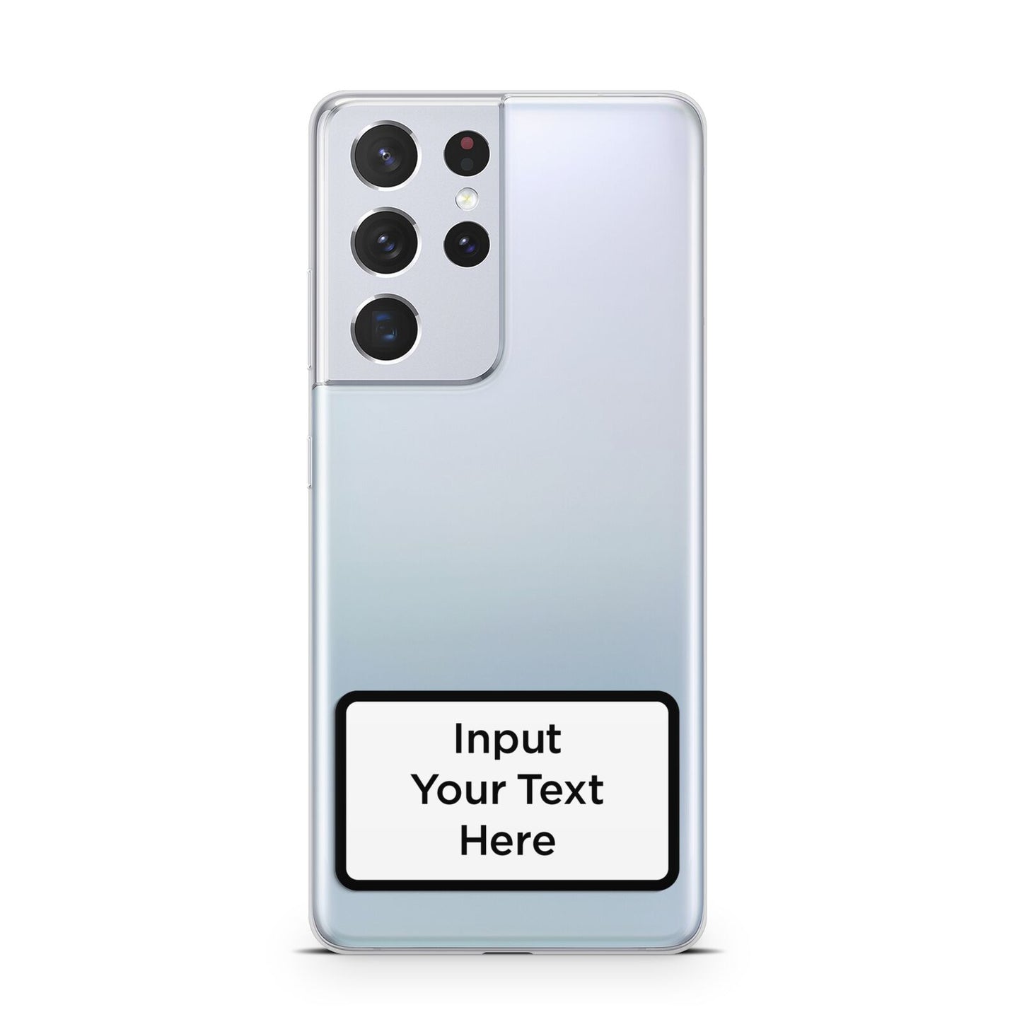 Personalised Warning Label Samsung S21 Ultra Case