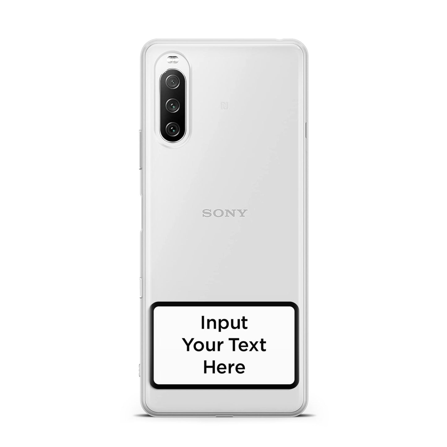 Personalised Warning Label Sony Xperia 10 III Case