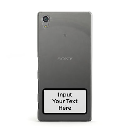 Personalised Warning Label Sony Xperia Case